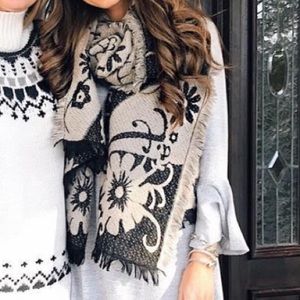 Sole society floral scarf